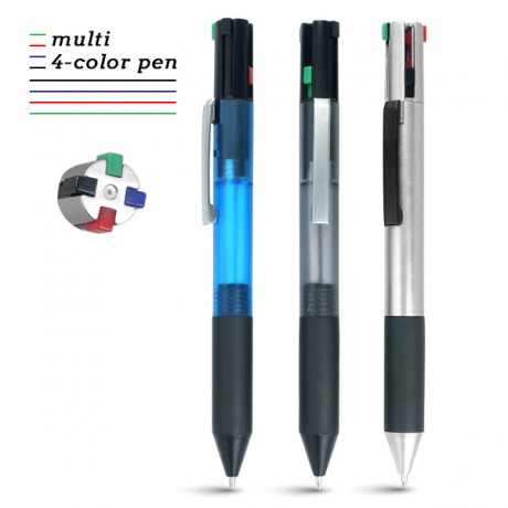 קואטרו - עט פטנט עם 4 מילויים וראשי דיו בצבעים שונים