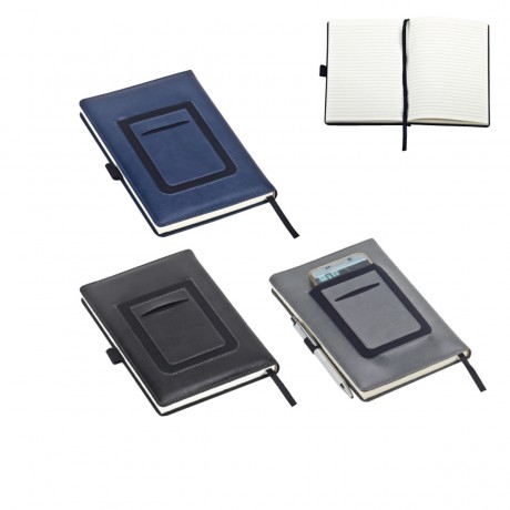 פוקוס - מחברת A5 כריכה דמוי עור, 120 דף